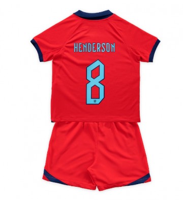 England Jordan Henderson #8 Udebanesæt Børn VM 2022 Kort ærmer (+ korte bukser)